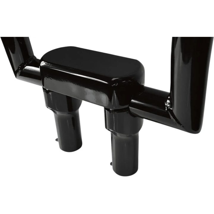 Kit de elevadores de manillar y abrazadera superior — diámetro de abrazadera 38 mm, elevación 10 cm, rosca 1/2-13, negro
