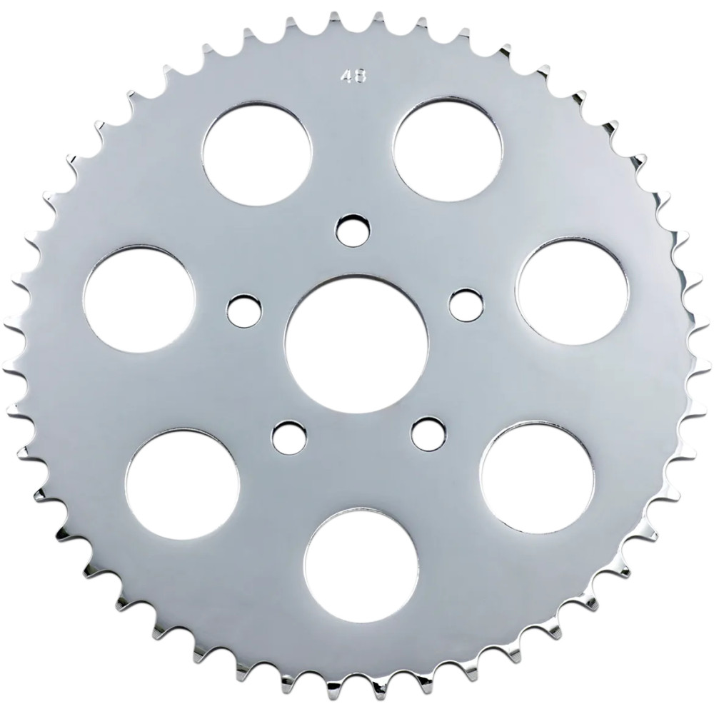 Rear Wheel Sprocket — 530, 48T, 1.9" center hole, Chrome