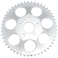Rear Wheel Sprocket — 49T, 530 chain, 5.8 mm offset, Chrome