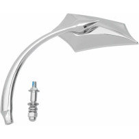 5 Arc Mirror — 5" x 2-1/2", stem 5"