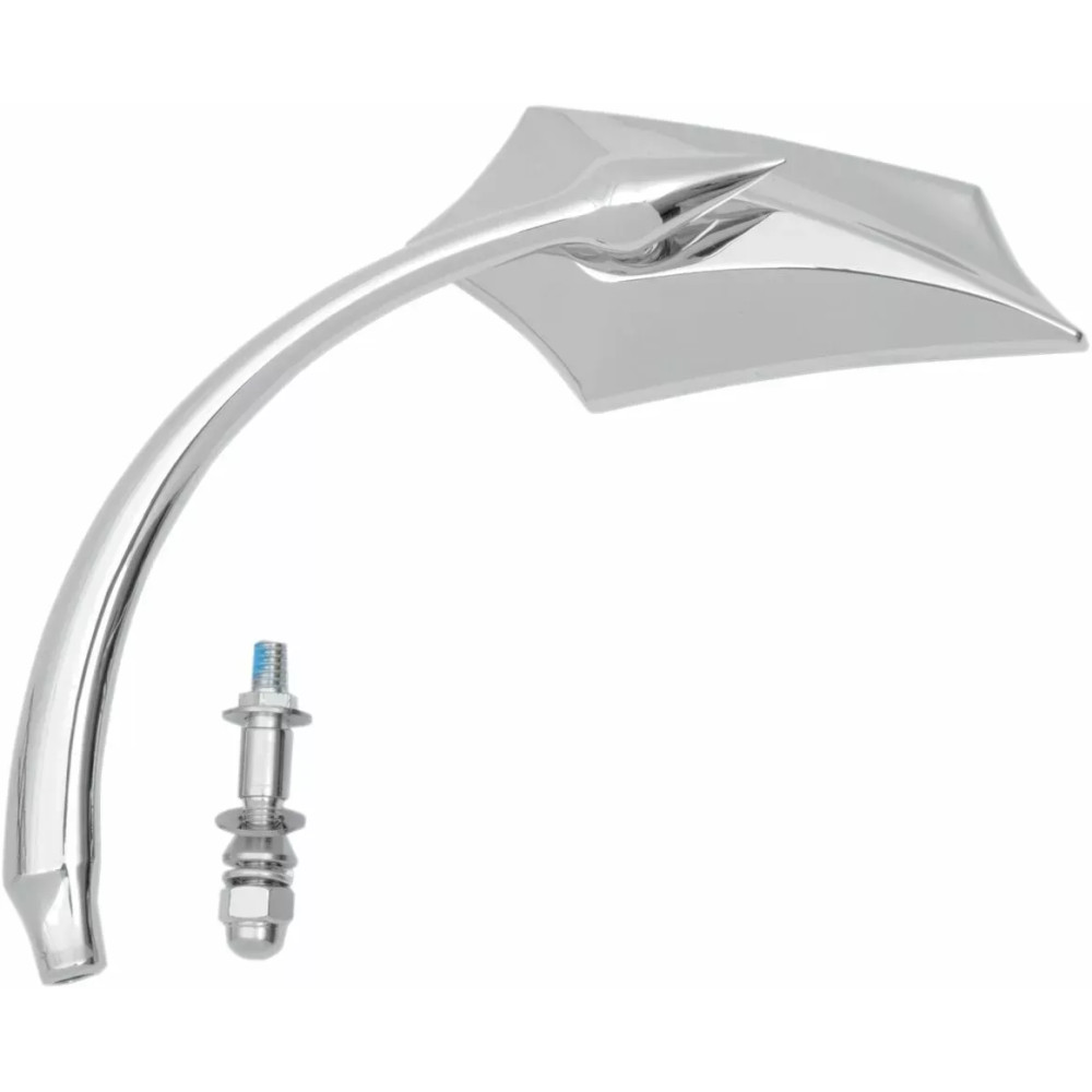 5 Arc Mirror — 5" x 2-1/2", stem 5"