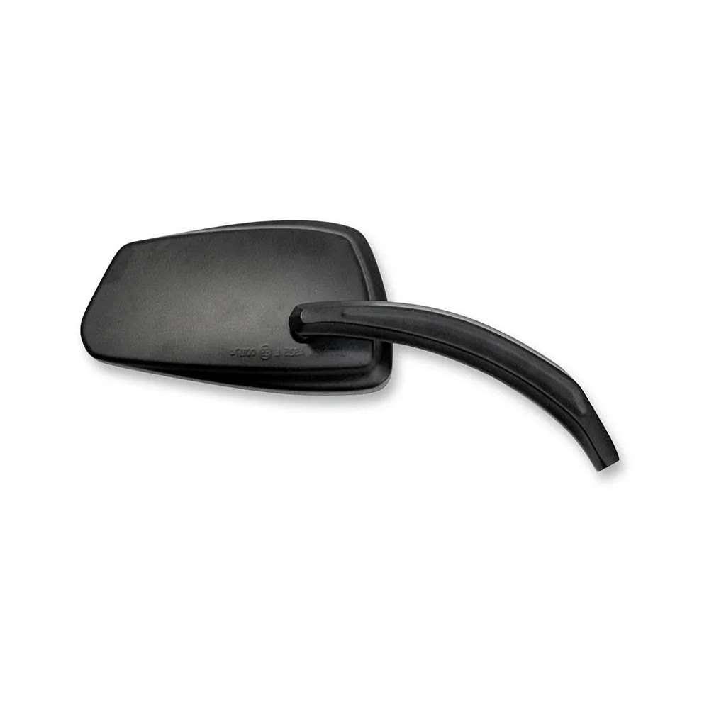 EC Stem Mirror — 16 cm width, 86 mm height, 21 cm stem, screw-in mount, black satin