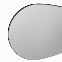 mo.view Club 150 mm Mirror — 15 cm stem, 114×80 mm head, Black