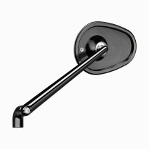 mo.view Club 150 mm Mirror — 15 cm stem, 114×80 mm head, Black