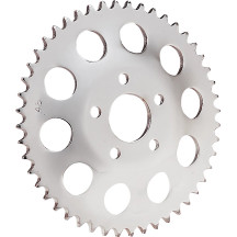 Rear Wheel Sprocket — 530 chain, 48-tooth, 11.7 mm offset, Chrome