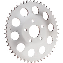 Rear Wheel Sprocket — 530 chain, 48-tooth, 11.7 mm offset, Chrome