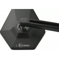 E-Marked Mirror — Black, handlebar end