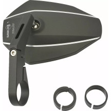 Espejo de extremo de manillar — Negro, Aluminio