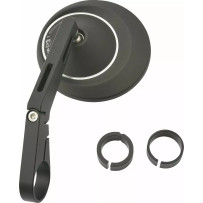 Bar End Mirror — Black, Aluminum