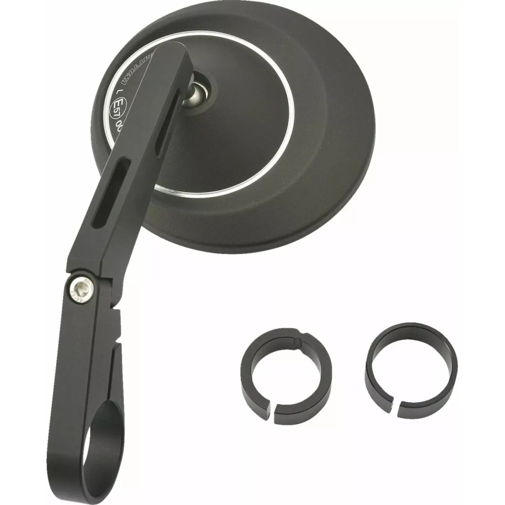 Bar End Mirror — Black, Aluminum