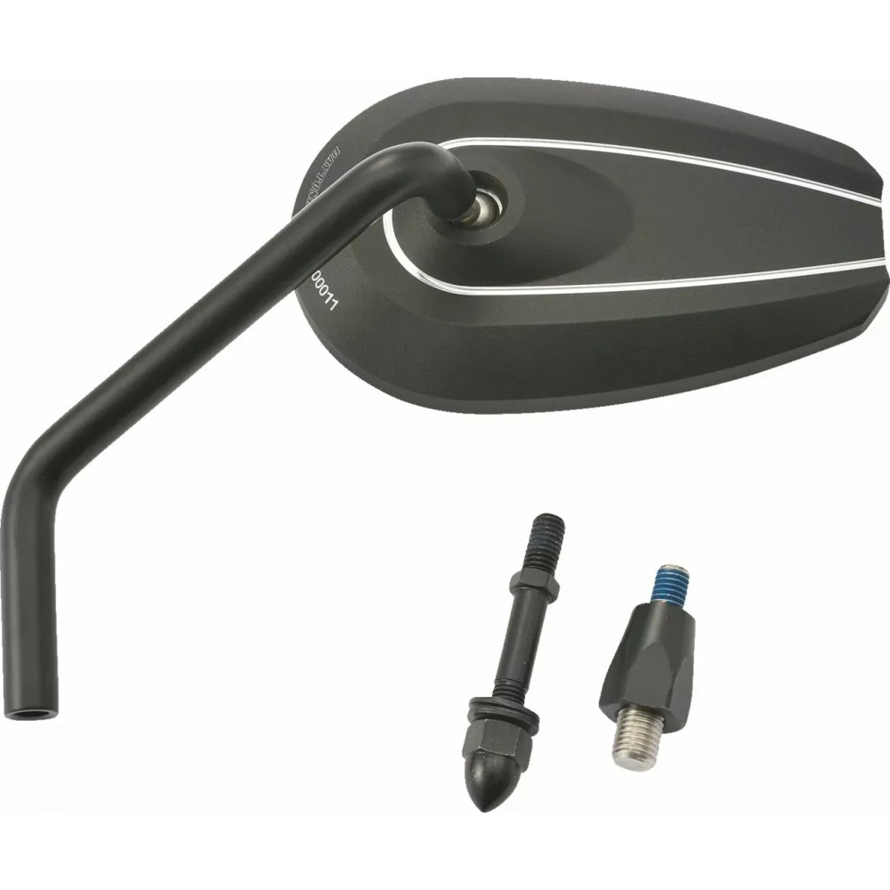 Espejo negro de aluminio — Vista lateral