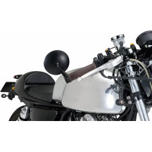 Espejo de extremo de manillar — negro, aluminio