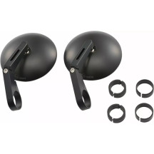 Espejo de extremo de manillar — negro, aluminio