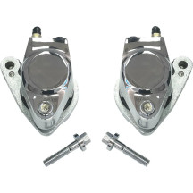 Front and Rear Brake Caliper Kits — 292 mm rotor, Chrome finish, Dual disc