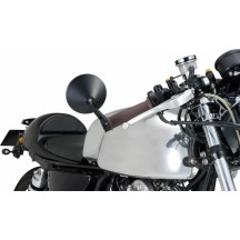 Bar End Mirror — Ø30 mm clamp, 22.2 & 25.4 mm spacers, Black