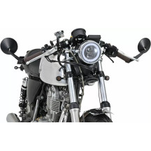 Espejo de extremo de manillar — abrazadera 30 mm, espaciadores 22.2 y 25.4 mm, negro