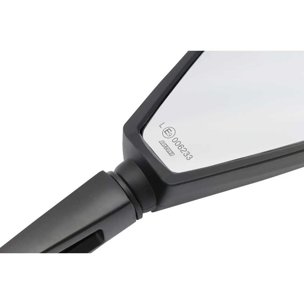 Aluminum ABS Mirror — Black, right or left, handlebar/fairing mount