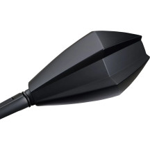 Aluminum ABS Mirror — Black, right or left, handlebar/fairing mount