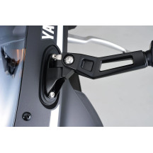 Aluminum ABS Mirror — Black, right or left, handlebar/fairing mount