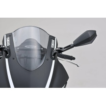 Aluminum ABS Mirror — Black, right or left, handlebar/fairing mount