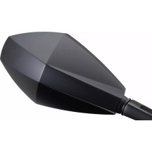 Aluminum ABS Mirror — Right/Left, handle/fairing mount, Black
