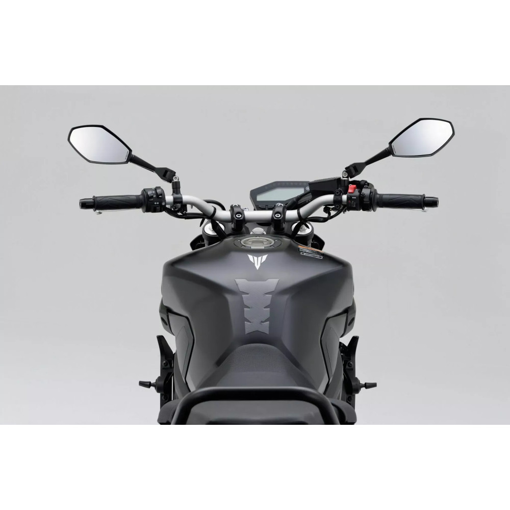 Aluminum ABS Mirror — Black, Side view