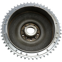Brake Drum/Sprocket Set Shovelhead — Chrome