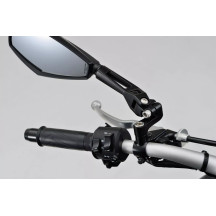 Aluminum ABS Mirror — Black, Side view