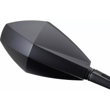 Aluminum ABS Mirror — Black, Side view