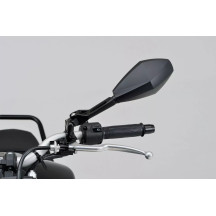 Aluminum ABS Mirror — Black, Side view