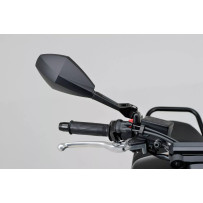 Aluminum ABS Mirror — Black, Side view