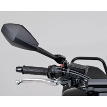 Aluminum ABS Mirror — Black, Side view