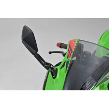 Aluminum ABS Mirror — Black, Side view