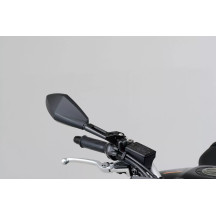 Aluminum ABS Mirror — Black, Side view