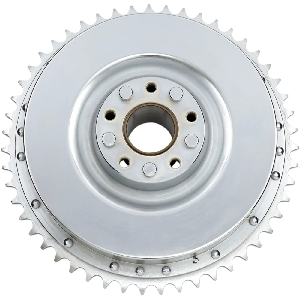 Brake Drum/Sprocket Set Shovelhead — Chrome