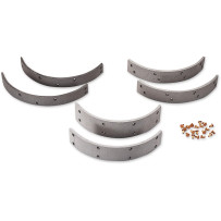 Brake Linings and Rivets Kit — Front, Silver