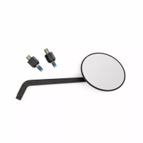 Aluminum Flat Mirror — M10×P1.25 adapter, black