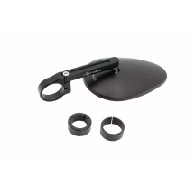 Aluminum Bar End Mirror — fits 7/8" (22.2 mm) and 1" (25.4 mm) handlebars, black