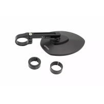 Aluminum Bar End Mirror — Black