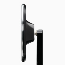 mo.view Sport Flip 60 mm Handlebar End Mirror — 122×83 mm mirror, 22 mm / 1 in clamp, Black