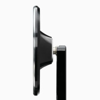mo.view Sport Flip 60 mm Handlebar End Mirror — 122×83 mm mirror, 22 mm / 1 in clamp, Black