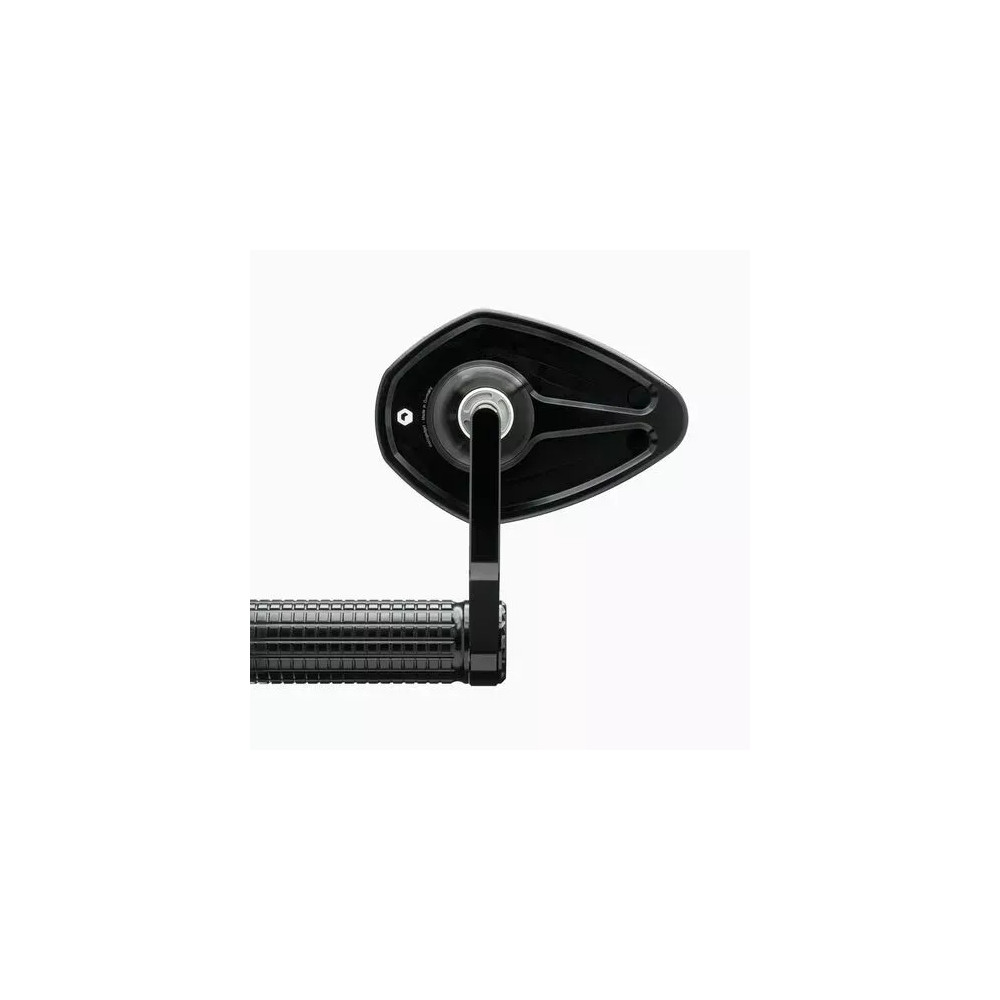 mo.view Sport 130 mm Handlebar End Mirror — 130 mm, 110 mm arm, clamp 22 mm/1 in, Black