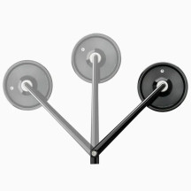 mo.view Classic Flip 180 mm Mirror — Ø99 mm, M10 thread, black