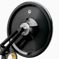 mo.view Classic 60 mm Handlebar End Mirror — clamp 22 mm / 1 inch, black