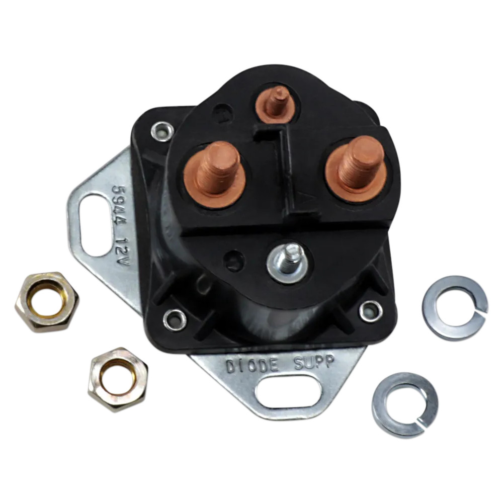 Starter Relay Switch — 12V, Black