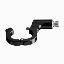 mo.view Classic Pivot 110 mm Mirror — 110 mm arm, Ø99 mm body, 7/8" or 1" bar fit, Black