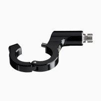 mo.view Classic Pivot 110 mm Mirror — 110 mm arm, Ø99 mm body, 7/8" or 1" bar fit, Black