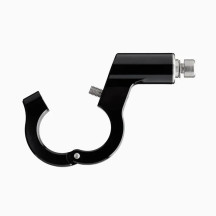 mo.view Classic Pivot 110 mm Mirror — 110 mm arm, Ø99 mm body, 7/8" or 1" bar fit, Black