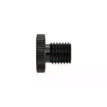 Mirror Plug Bolt — M10 x 1.25 thread, left, black