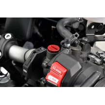 Tapón para espejo con perno — M10 x 1.25, Rojo, Izquierdo